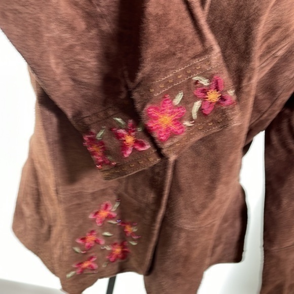 Chadwick's | Brown Embroidered Suede Jacket - Picture 5 of 6